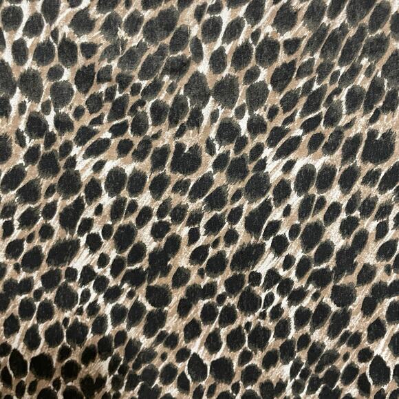 J.Crew Midi Tank Dress Women Size M Animal Print Cotton Scoop Neck Side Slit NEW - Picture 5 of 9